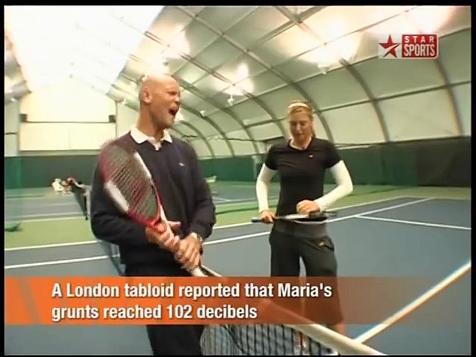 Maria Sharapova - On Her own Grunting Issue