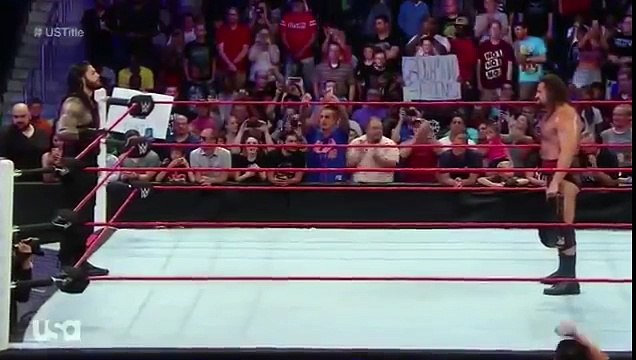 WWE RAW 812016 Roman Reigns confronts US Champion Rusev [Low, 360p]