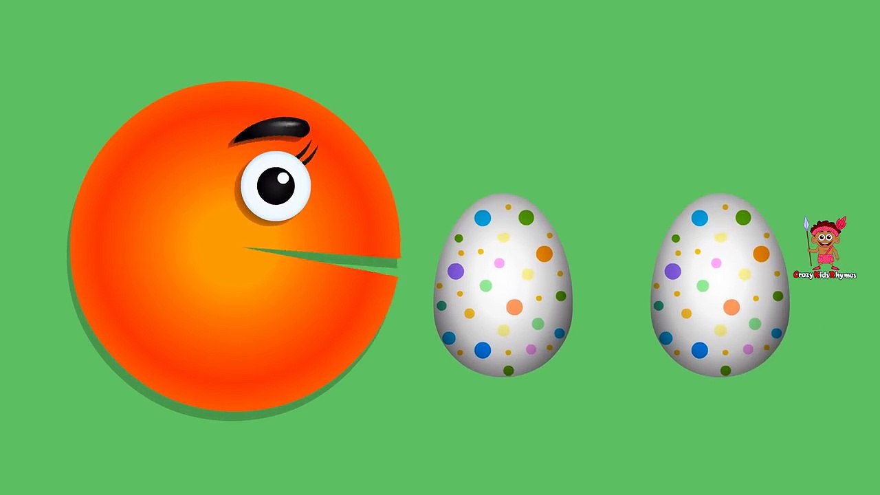 Learning Colors Surprise Eggs Vs Pacman | Best Kids Children Toddlers Baby Learning Video