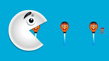 Learn Colors with IceCream Pacman, Kids Children Toddlers Baby Kindergarten Learning Video