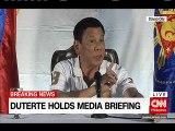 President Duterte's  answer that made a journalist speechless