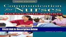Books Communication For Nurses: Talking With Patients Full Online