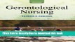 [PDF] Gerontological Nursing (3rd Edition) Popular Colection