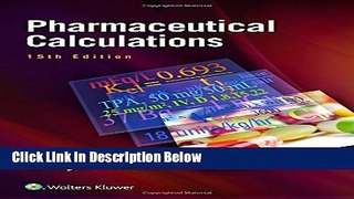 Books Pharmaceutical Calculations Free Online