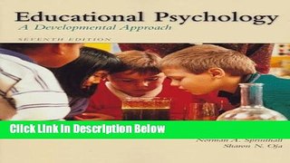 Ebook Educational Psychology: A Developmental Approach Free Online