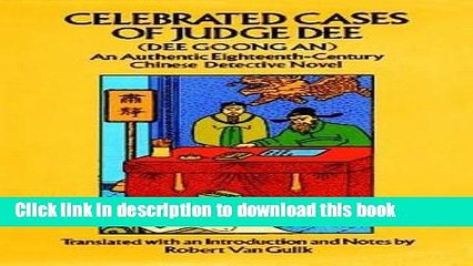 [PDF] Celebrated Cases of Judge Dee (Dee Goong An) (Detective Stories) Popular Online
