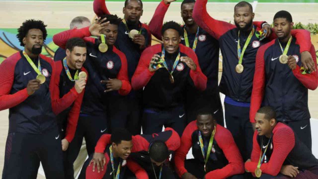 U.S. Men Rout Serbia for Basketball Gold