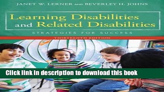 [PDF] Learning Disabilities and Related Disabilities: Strategies for Success Popular Online