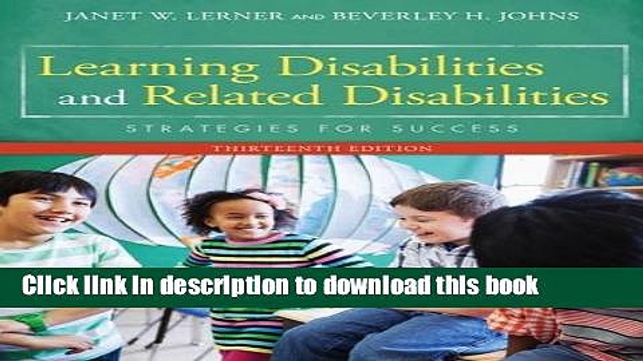 [PDF] Learning Disabilities and Related Disabilities: Strategies for Success Popular Online