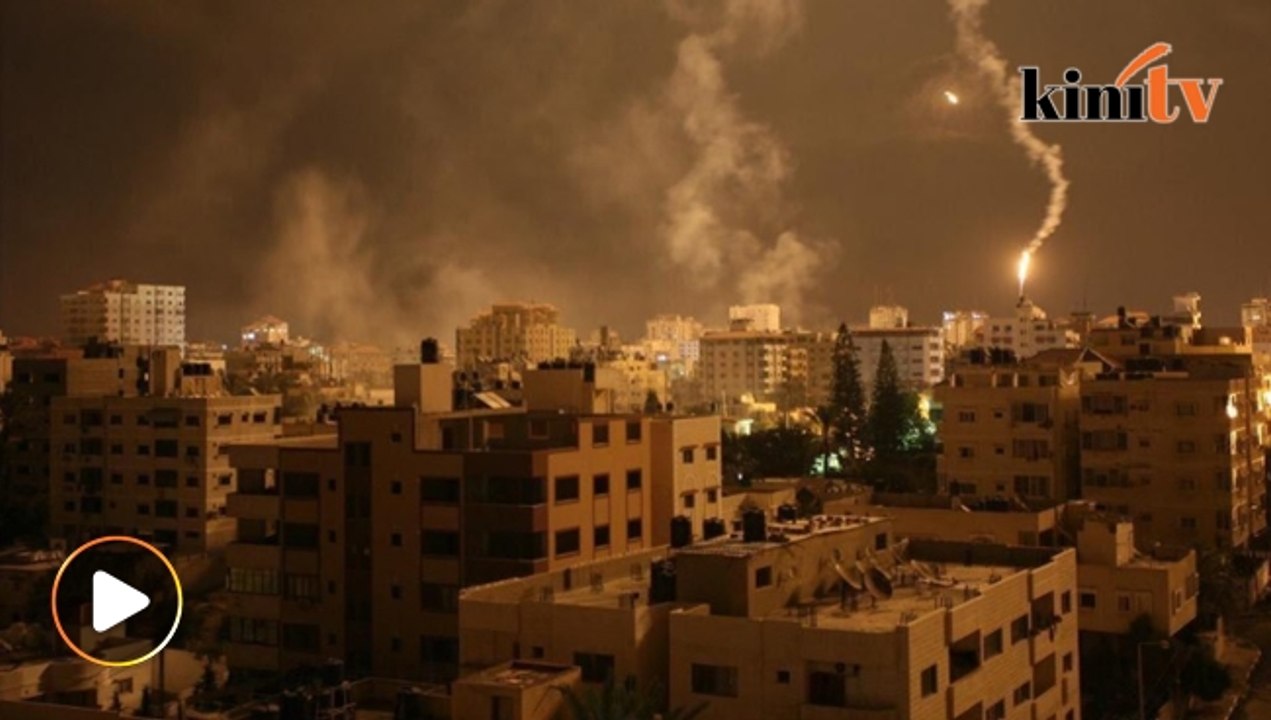 Israel serang Gaza, 70 roket dibom malam tadi