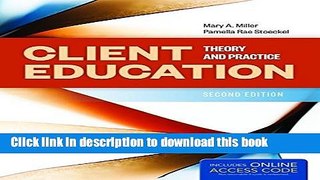 [PDF] Client Education: Theory And Practice Popular Online