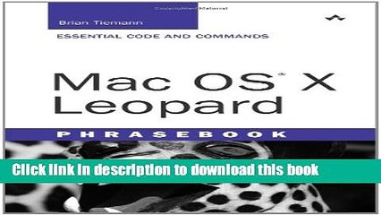 [Read PDF] Mac OS X Leopard Phrasebook Download Free
