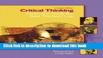 [PDF] Critical Thinking: Learn the Tools the Best Thinkers Use, Concise Edition Full Online