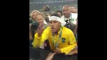 Neymar Starts Shouting And Cursing At Brazil Fan After Winning The Gold Medal!