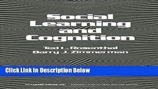 Ebook Social Learning and Cognition Full Online