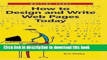 [PDF] How to Design and Write Web Pages Today Popular Online