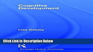 Ebook Cognitive Development (Routledge Modular Psychology) Full Online