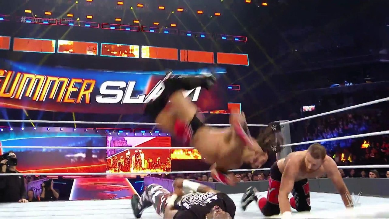 Sami Zayn & Neville vs. The Dudley Boyz SummerSlam 2016 Kickoff, only on WWE Network