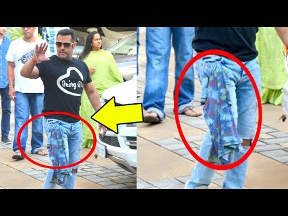 Salman Khan Carrying His Favourute Being Human T-Shirt In Style