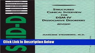 Ebook Structured Clinical Interview for Dsm-IV Dissociative Disorders (Scid-D) (5 book pack) Full