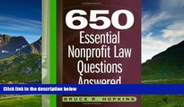READ FREE FULL  650 Essential Nonprofit Law Questions Answered  READ Ebook Full Ebook Free