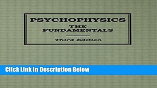 Books Psychophysics: The Fundamentals Free Online