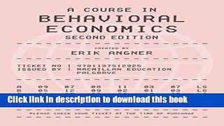 [PDF] A Course in Behavioral Economics 2e Popular Online