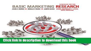 [PDF] Basic Marketing Research: Using Microsoft Excel Data Analysis, First Canadian Edition