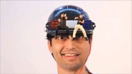 A Guy Inventes a helmet to make him a VIP -     funny videos ''MUST WATCH''