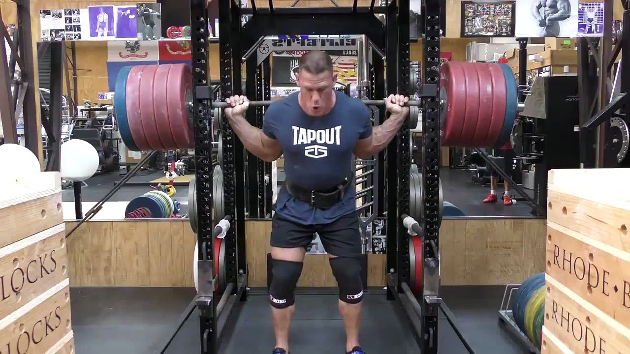 WWE Superstar John Cena Squats 611 Pounds!