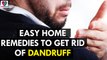Easy Home Remedies to Get Rid of Dandruff - Health Sutra