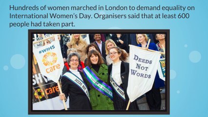 International Women’s Day 2016 - Hundreds March for Equality in London