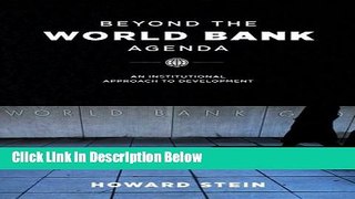 [PDF] Beyond the World Bank Agenda: An Institutional Approach to Development [Online Books]