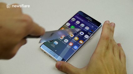Samsung Galaxy Note 7 put to the 'hammer & knife scratch test'