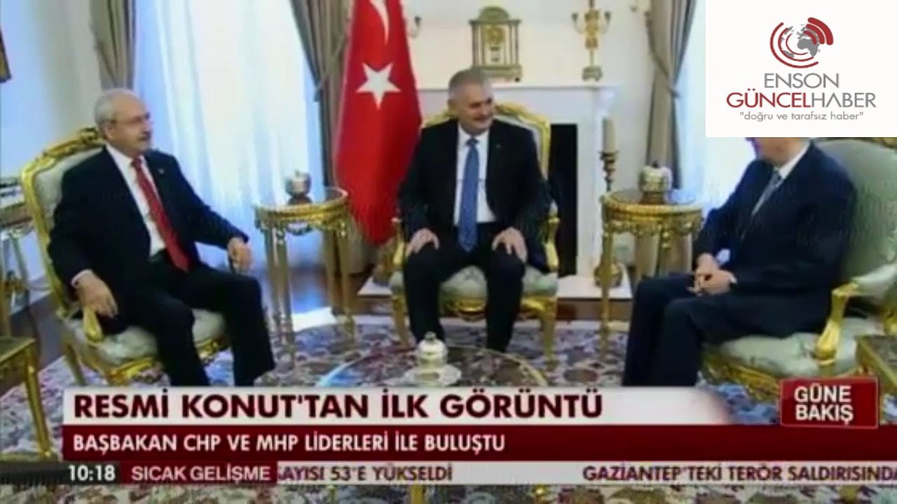 Başbakan Binali Yıldırım Muhalif PArti Liderlerini ağırlıyor