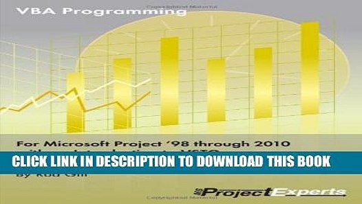 vba programming for microsoft project free download