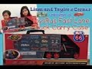 Toys R Us Fast Lane Truck Carry Case | Unboxing | Liam and Taylor's Corner