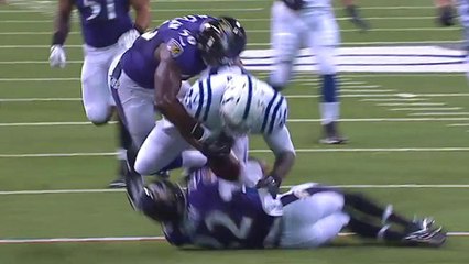 Eric Weddle recovers Dwayne Allen fumble