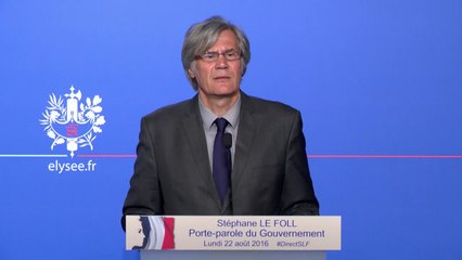 Compte rendu du Conseil des ministres du 22 août 2016
