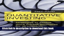 [Download] Quantitative Investing: Strategies to exploit stock market anomalies for all investors
