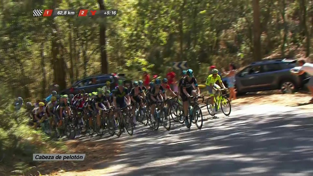62 KM a meta / to go - Etapa 3 (Marín / Dumbría. Mirador de Ézaro) - La Vuelta a España 2016