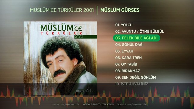 Felek Bile Ağladı (Müslüm Gürses) Official Audio #felekbileağladı #müslümgürses