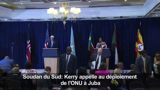 Soudan du Sud: Kerry appelle au déploiement de l'ONU à Juba