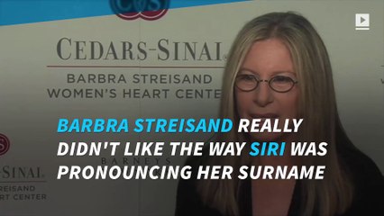 Barbra Streisand asks Apple to change Siri's pronunciation of her name