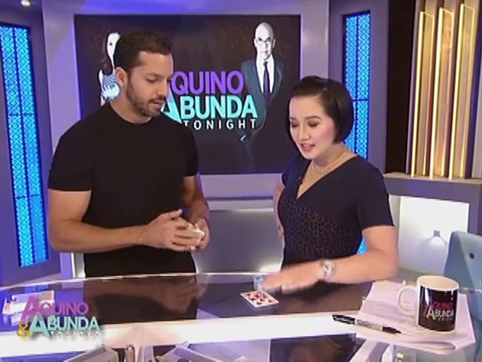 David Blaine samples a magic trick with Kris