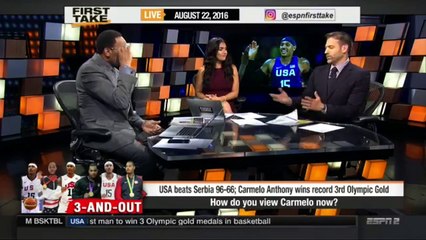 First Take 8.22.16 - Carmelo Anthony says it was his last game with Team USA after winning gold medal