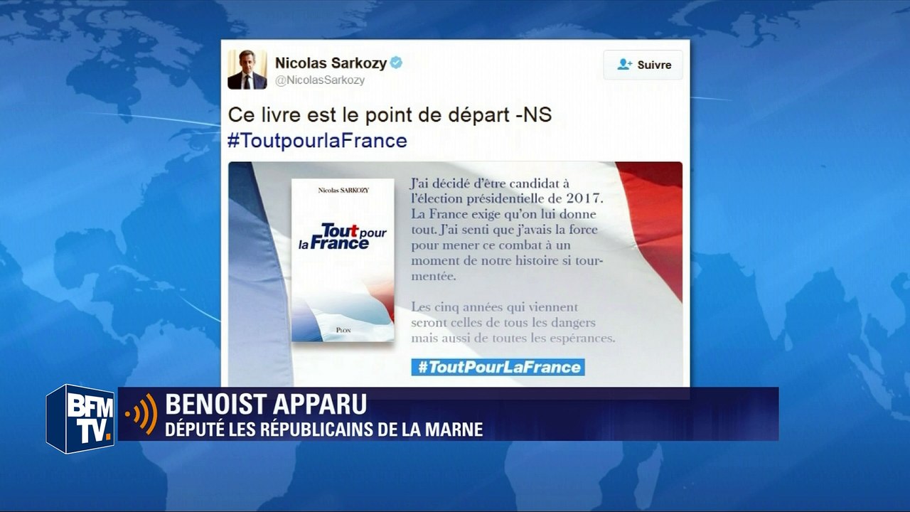 Benoist Apparu: la candidature de Nicolas Sarkozy “est une forme de non-événement”