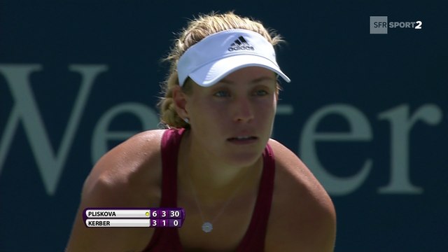 WTA Cincinnati - L'épuisement de Kerber en finale