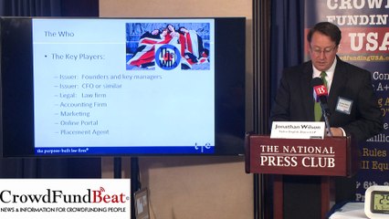 Jonathan Wilson REG A+ of Crowdfunding Workshop