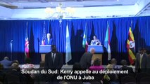 Soudan du Sud: Kerry appelle au déploiement de l'ONU à Juba